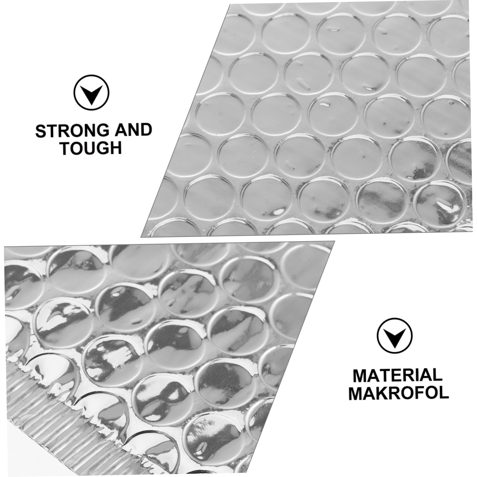 NOLITOY 100 pezzi Buste Imbottite con Bolle d Aria Argento Metallizzato Buste Spedizione Autoadesive Resistenti per Gioielli Accessori Moda e Piccoli Oggetti