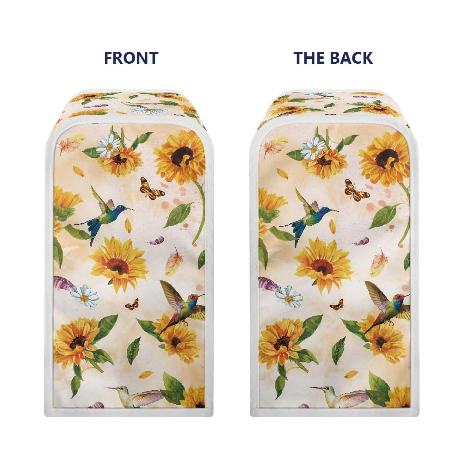ZUXONGSY Floral Rooster Appliance Dust Cover - Removable, Machine Washable Protector For Rice Cookers & Small Kitchen Gadgets