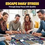 QUOKKA Puzzles 1000 Pieces Adult – Galactic Tails – Premium Box Packaging with Extra Fun Challenges, Stunning Galaxy Dog Puzzle, Perfect for Relaxation, Creativity & Gift Giving