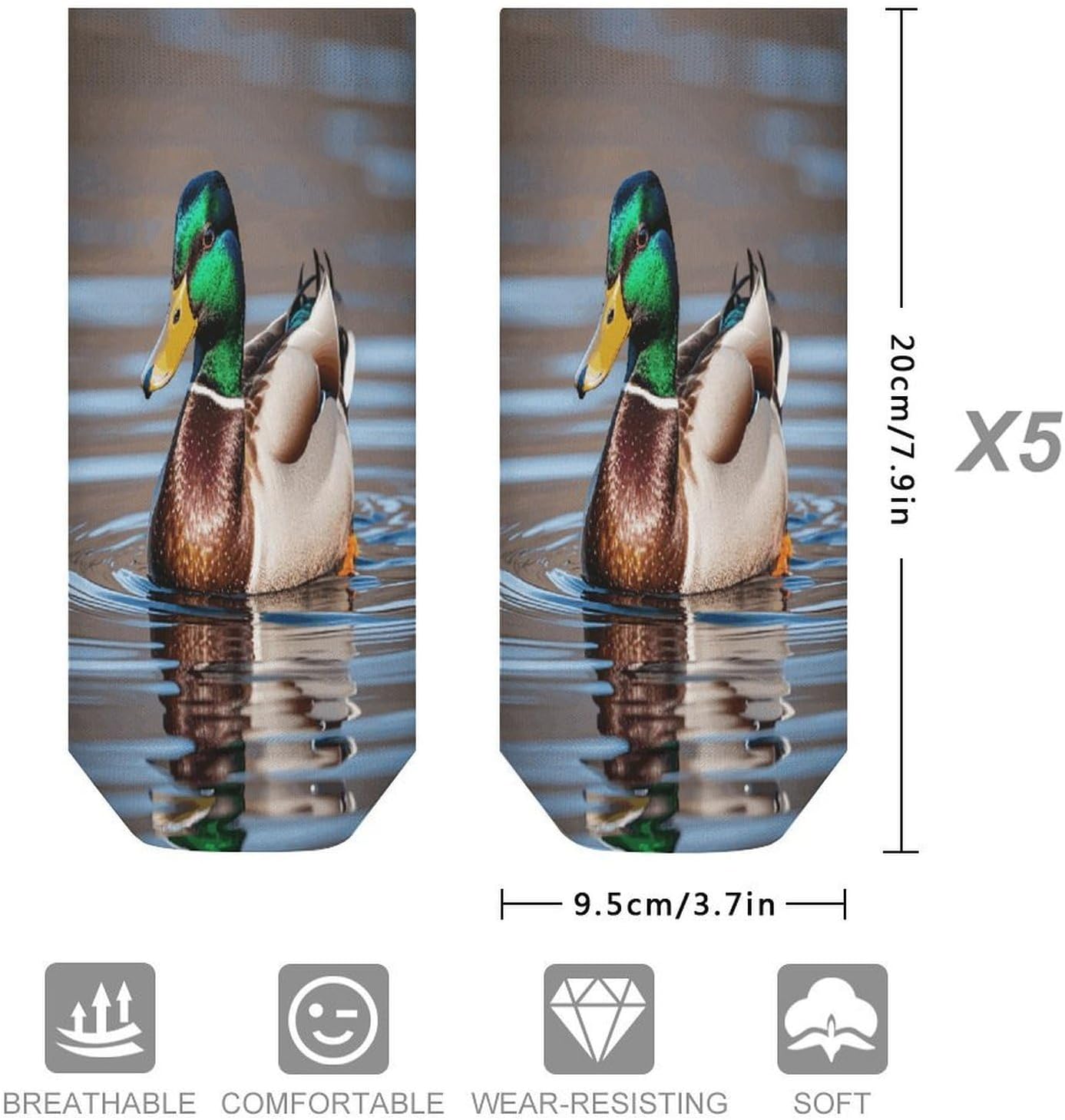 Mallard Duck Ankle Sock Low Cut Socks Tube Socks for Sports