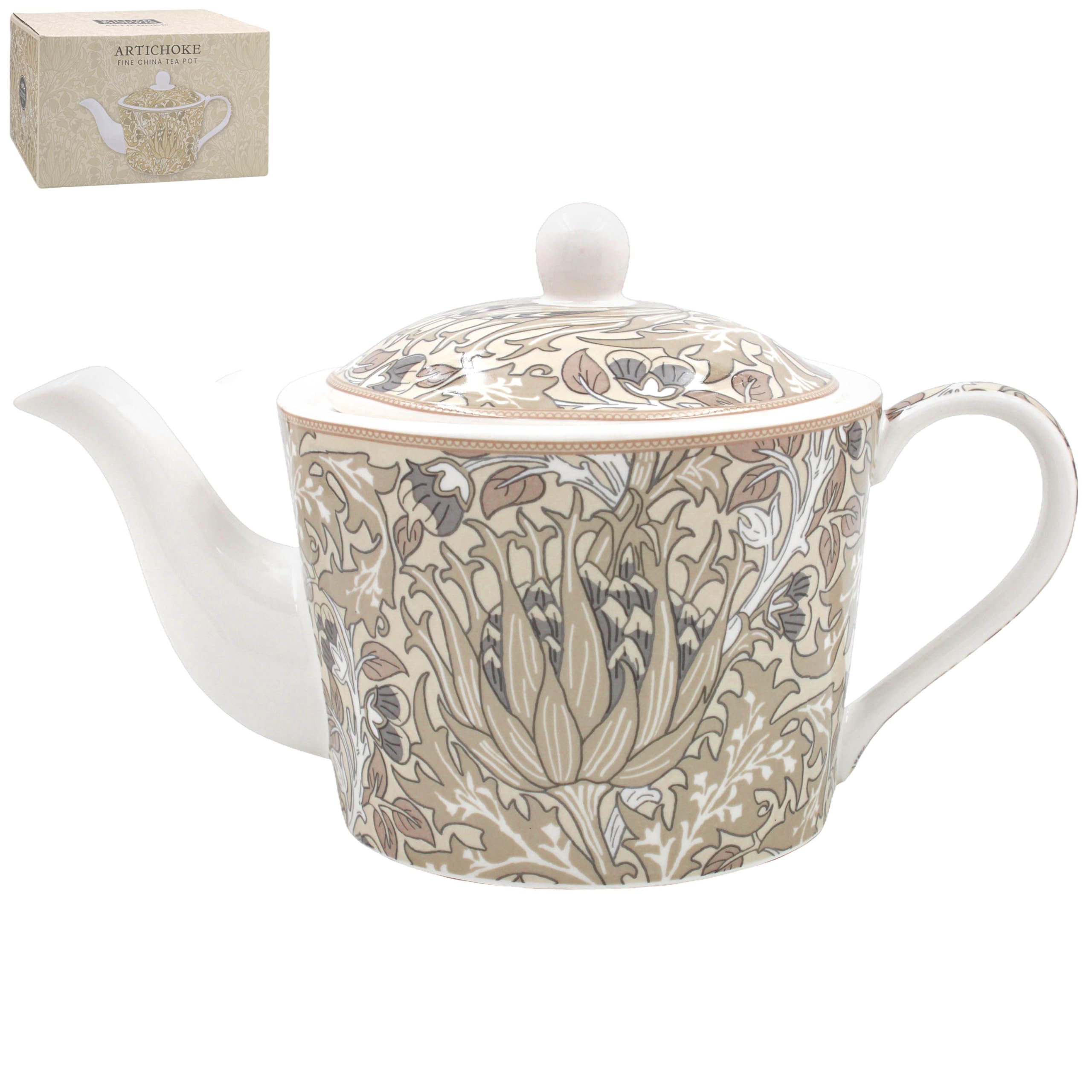 The Leonardo Collection William Morris Artichoke Kitchen Teapot & Cup Set