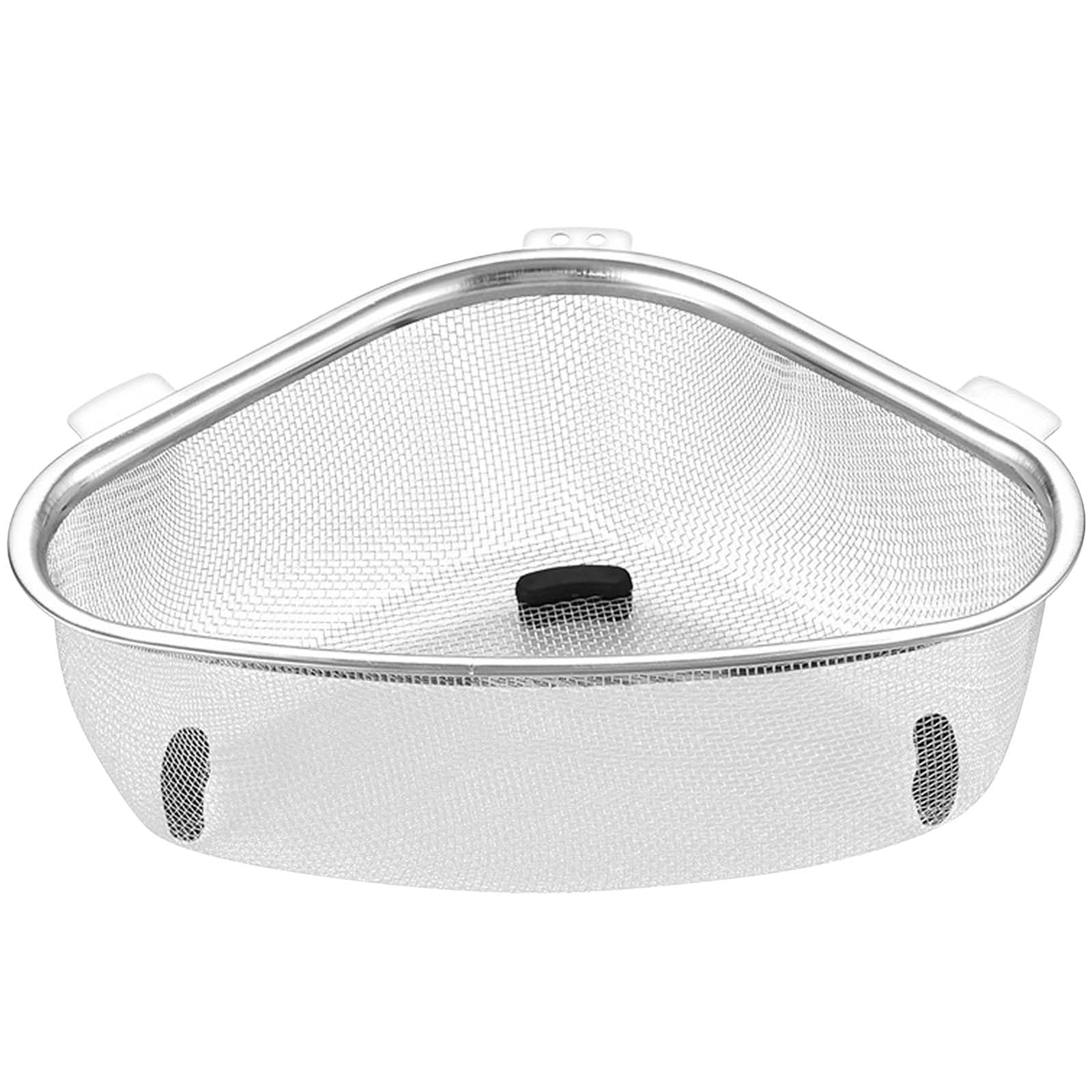 Triangle Strainer Basket Stainless Steel Multi-Functional Drain Basket Sink Kitchen Sink Strainer Filter Tray Drain Hanging Drain Basket Strainer Kitchen Storage Shelf-image-12