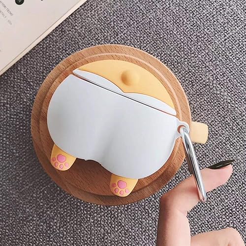 Funda de silicona para AirPods 2 y 1 (resistente al polvo) con llavero, a prueba de golpes, funda de silicona de alta calidad para Apple AirPods 2 y