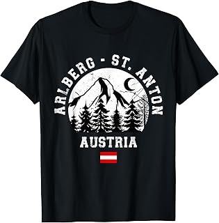 Arlberg St. Anton Austria Alps Ski Resort Alpine Austrian T-Shirt