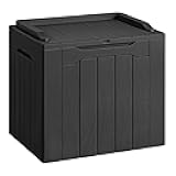 Devoko 30 Gallon Resin Deck Box Outdoor Indoor Waterproof Storage Box for Patio Furniture Pool Accessories Storage for Cushion Garden Tools (30 Gallon, Black)