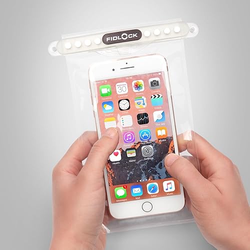 Miniatura 3 de FIDLOCK Hermetic Dry Bag Medi - Bolsa magnética flexible autosellante para teléfono celular  100% impermeable y a prueba de arena - Tamaño práctico