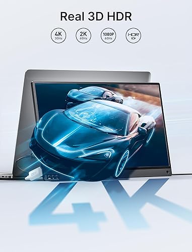 Miniatura 10 de JSAUX Cable USB C a Mini HDMI de 10 pies (no HDMI), cable de portátil a monitor portátil, cable 4K de alta velocidad (4K 30Hz2K 60Hz1080P),