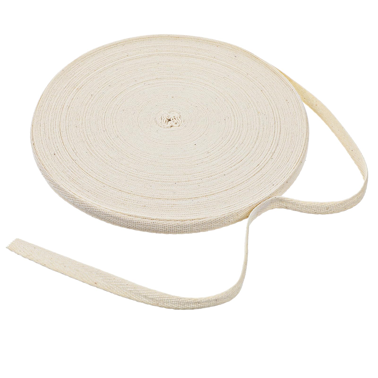 Cotton Twill Tape 50m Natural Herringbone Bias Binding Beige Webbing Straps for Bags Bunting Tape for Gift Wrapping Craft Home Decoration Bias Binding Tape for Sewing