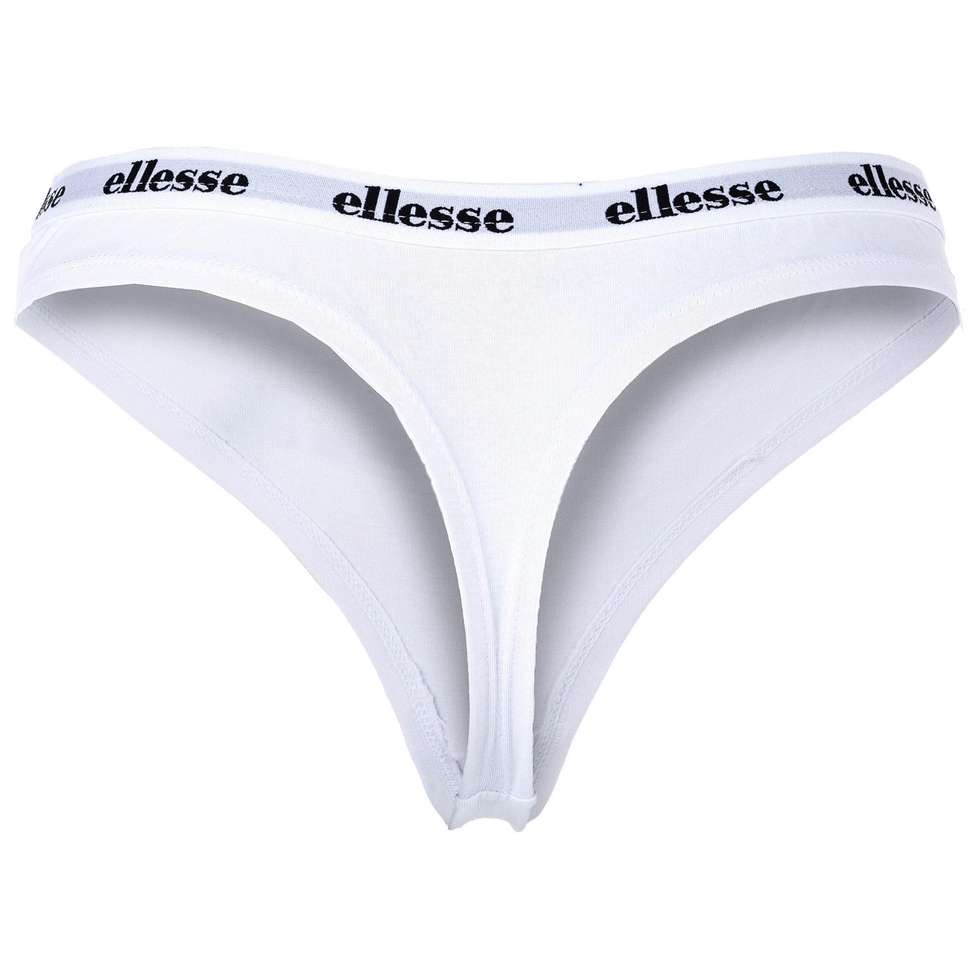 Ellesse Tangas para mujer, pack de 6 – Hillar, ropa interior, algodón elástico, cintura con el logotipo