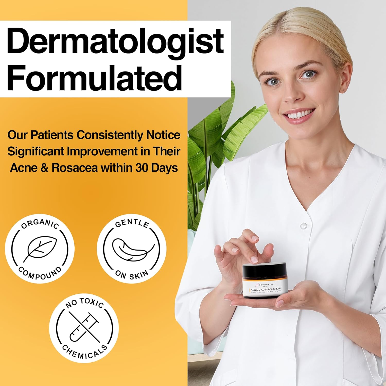 Foundation Skincare Azelaic Acid for Face 14% (1 Fl Oz) – Dermatologist Formula for Uneven and Blemish-Prone Skin, Supports Balanced Tone & Smooth Texture for Men & Women - Image 4