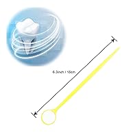 Vista 5 de 100pcs Desechables Examen Dental Boca Espejos Oral Dental Espejo Instrumento Dental Plástico (Amarillo)