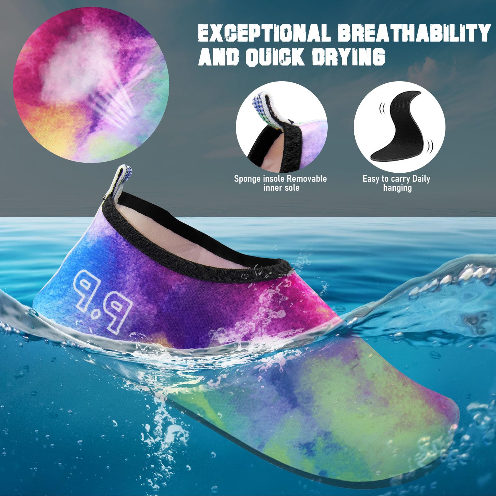 FANWINKJ Scarpe da Nuoto e Yoga, Scarpe da Acqua Traspiranti ed Eleganti per la Spiaggia, Lo Sport, Il Surf e Il Nuoto, Uomini e Donne