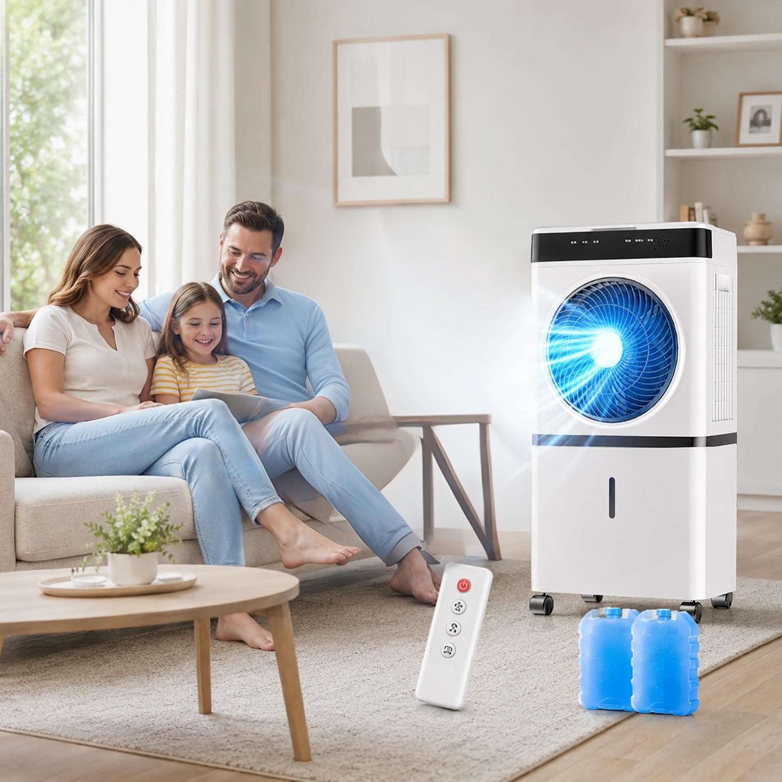 Evaporative Air Cooler, Portable Swamp Cooler
