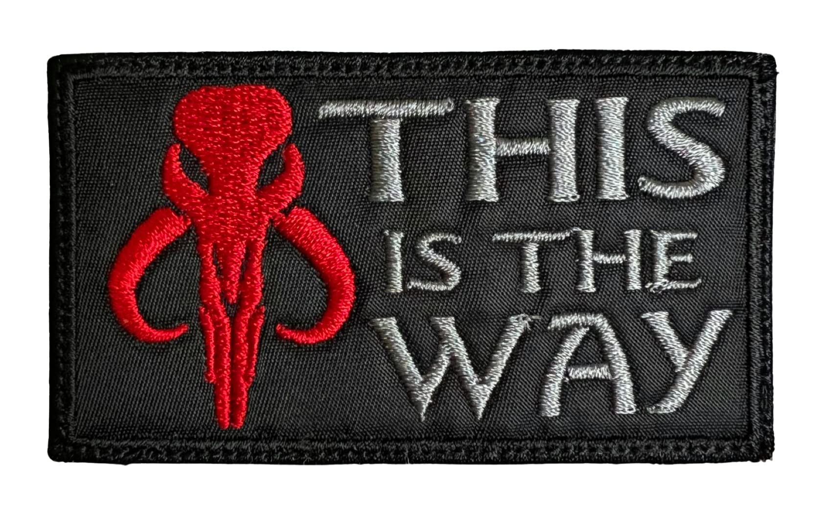 Almost SGT This is The Way Mandalorian Boba Fett Patch Bounty Hunter - Funny Tactical Military Morale Embroidered Patch Hook Fastener Backing