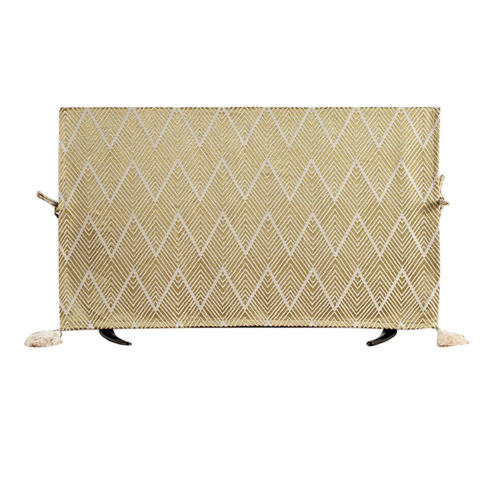 Osłona Przeciwpyłowa do Telewizora Strap-On, Uniwersalny, Łatwy do Zdjęcia, Uniwersalny Pokrowiec na Telewizor Montowany na Ścianie(Yellow,42-43 inches)