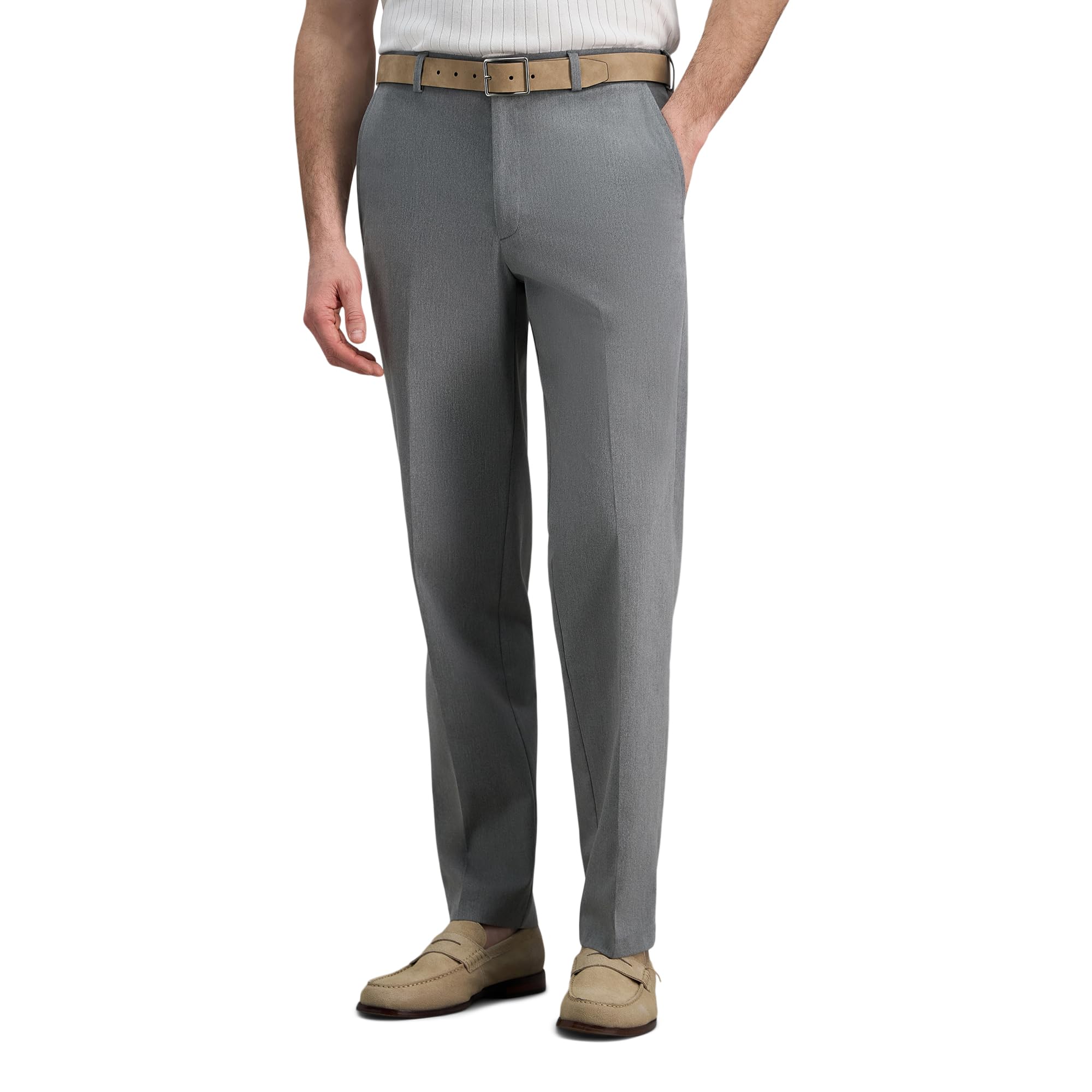 Haggar Men’s Classic Fit Iron Free Premium Khaki Casual Pant