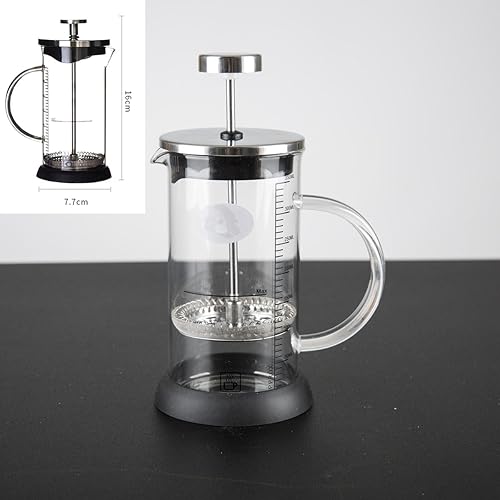 Miniatura 3 de Kit de prensa francesa de filtro de café de vidrio marca de escala de 11.8 fl oz