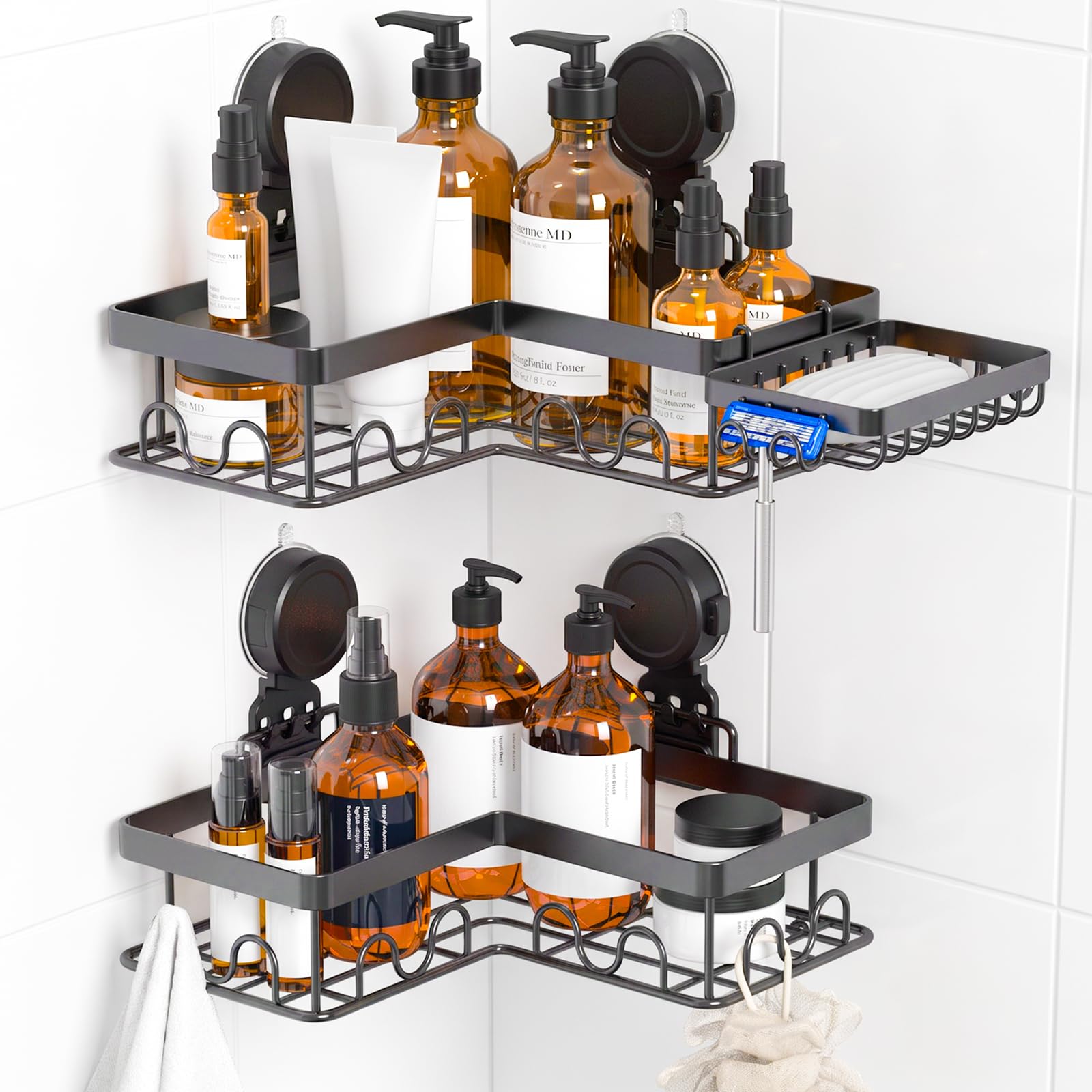 Photo 1 of BANGMANG Corner Shower Caddy with Soap Holder