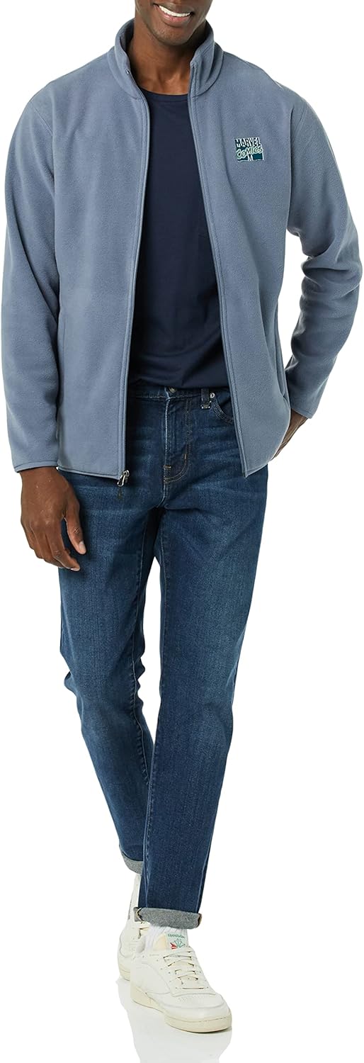 Amazon Essentials Disney | Marvel | Star Wars Men's Polar Fleece Full-Zip Mock Jackets - Image 3