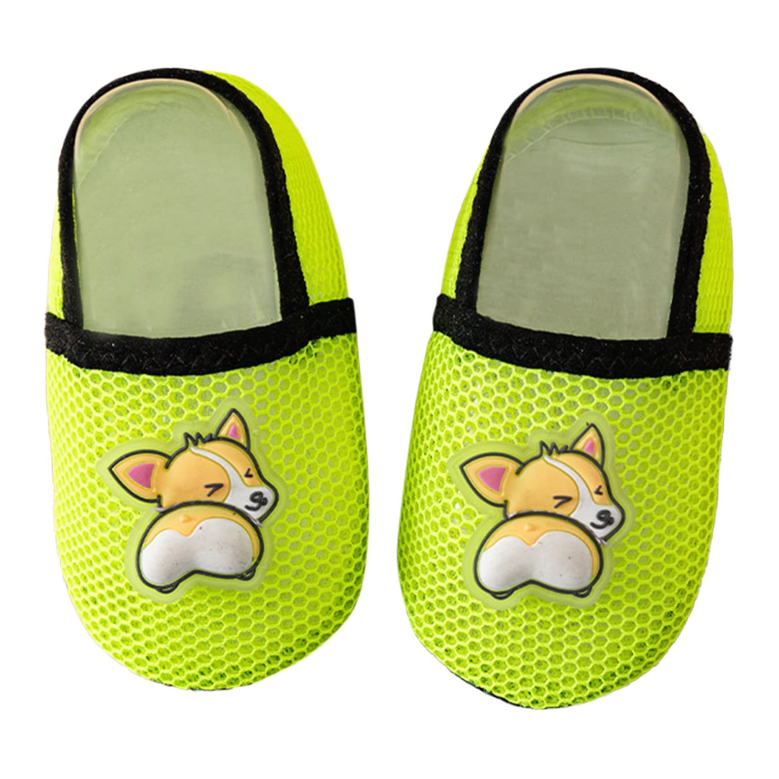 Baby Toddler Floor Socks Shoes Soft Bottom Non Slip Cartoon Pattern Baby Casual Shoes Shoes Girl (Yellow, 4 Infant)