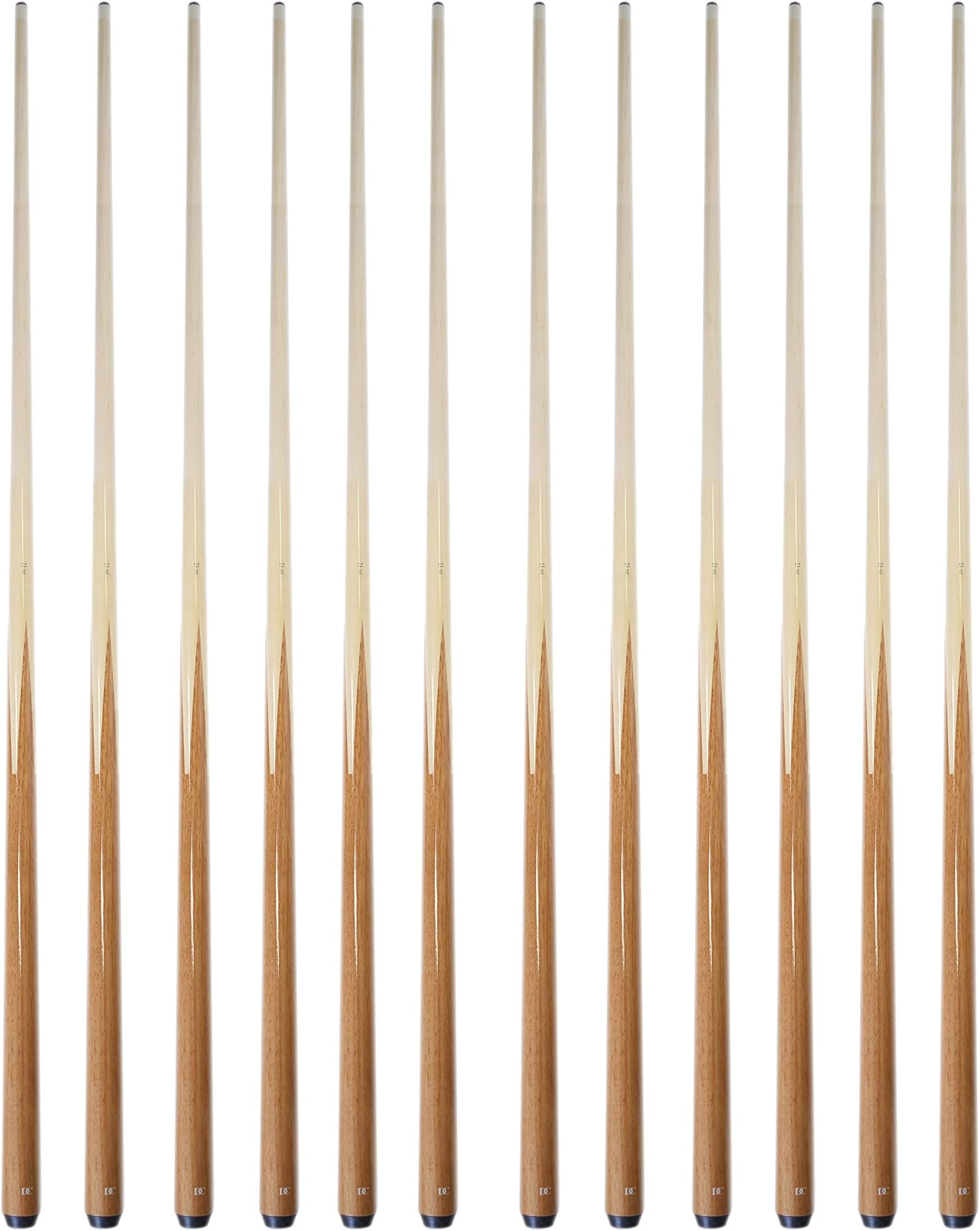 Set of 6 Pool Cues 36"/42"/48"/57" Real 4-Prong House Bar Billiard Pool Cue Stick