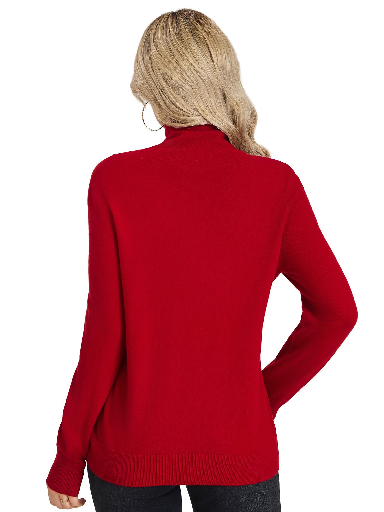 Damen 100% Merinowolle Rollkragenpullover Stehkragen Langarm | Warm,Weich,Kratzfrei,Elegant,Hautfreundlich,Atmungsaktiv,Figurbetont,Feinstrick,Rippbündchen,Herbst,Winter,Leichtgewicht