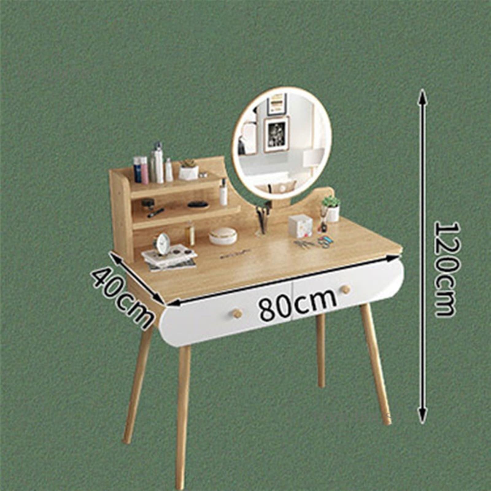 Modernes, minimalistisches Make-up mit Fellakzenten, stilvolle Schlafzimmer-Kommode für Zuhause, elegante Kleiderschrank-Möbel für Freizeiträume