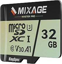 MIXAGE 32GB MicroSDXC Card UHS-I U3/V30/A1/C10-175MB/s Read 110MB/s Write 4K UHD Video Recording, 3D NAND Flash SD Memory Card for Smartphones, Game Consoles