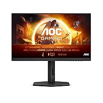 AOC Gaming 27G4X – Monitor FHD, 27 pollici, 180 Hz, 1 ms, FreeSync Prem., G-Sync comp., HDR10 (1920×1080, HDMI, DisplayPort) nero