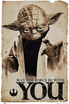 Star Wars - Yoda May The Force Be with You 24x36 Poster Movie Art Print