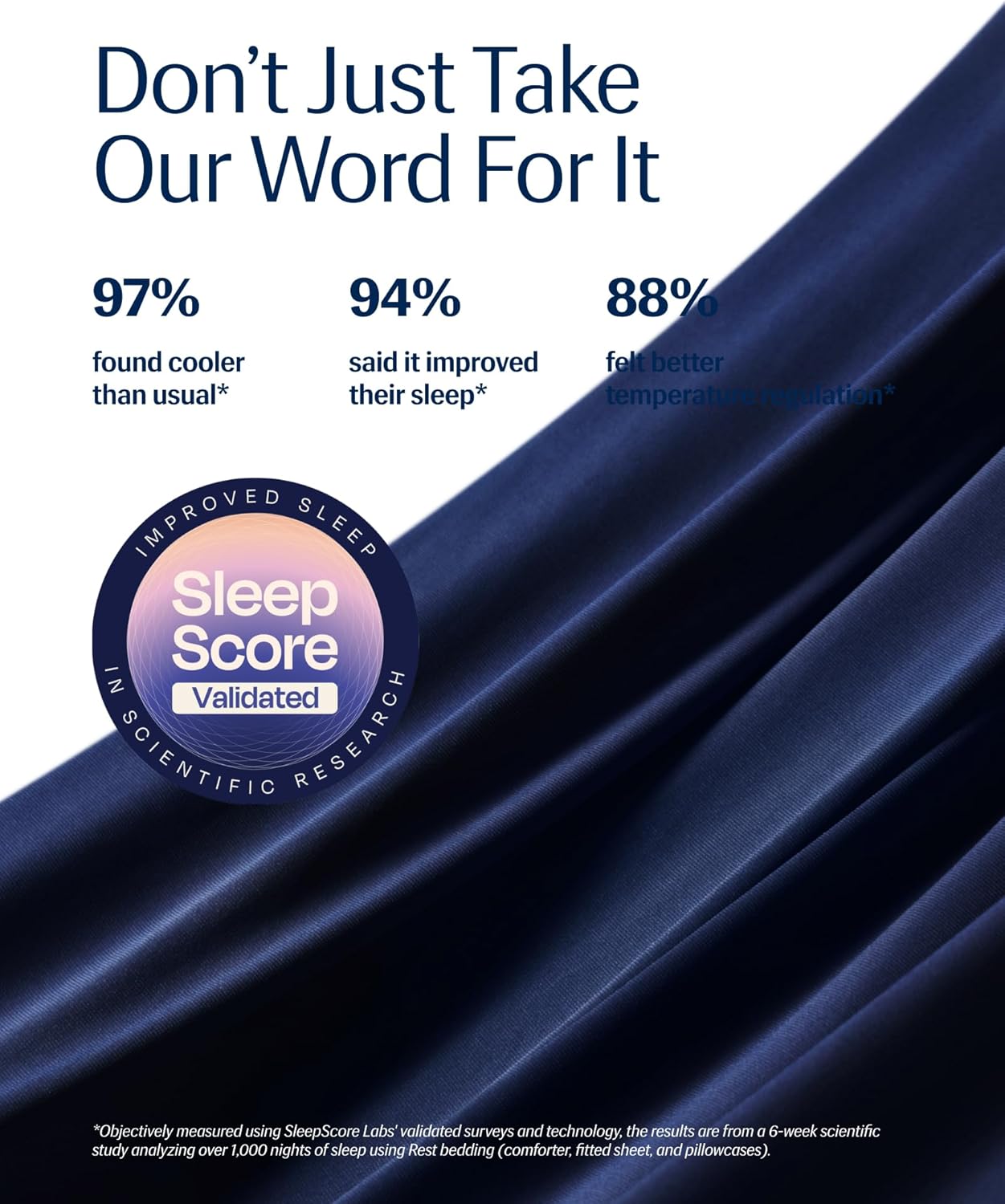 REST® Evercool® Cooling Comforter, King/Cali King, Blanket for Hot Sleepers, All Season Bedding to Keep Cool for Night Sweats, Breathable Lightweight Duvet, 106x90 Inches, Midnight Blue - Image 5