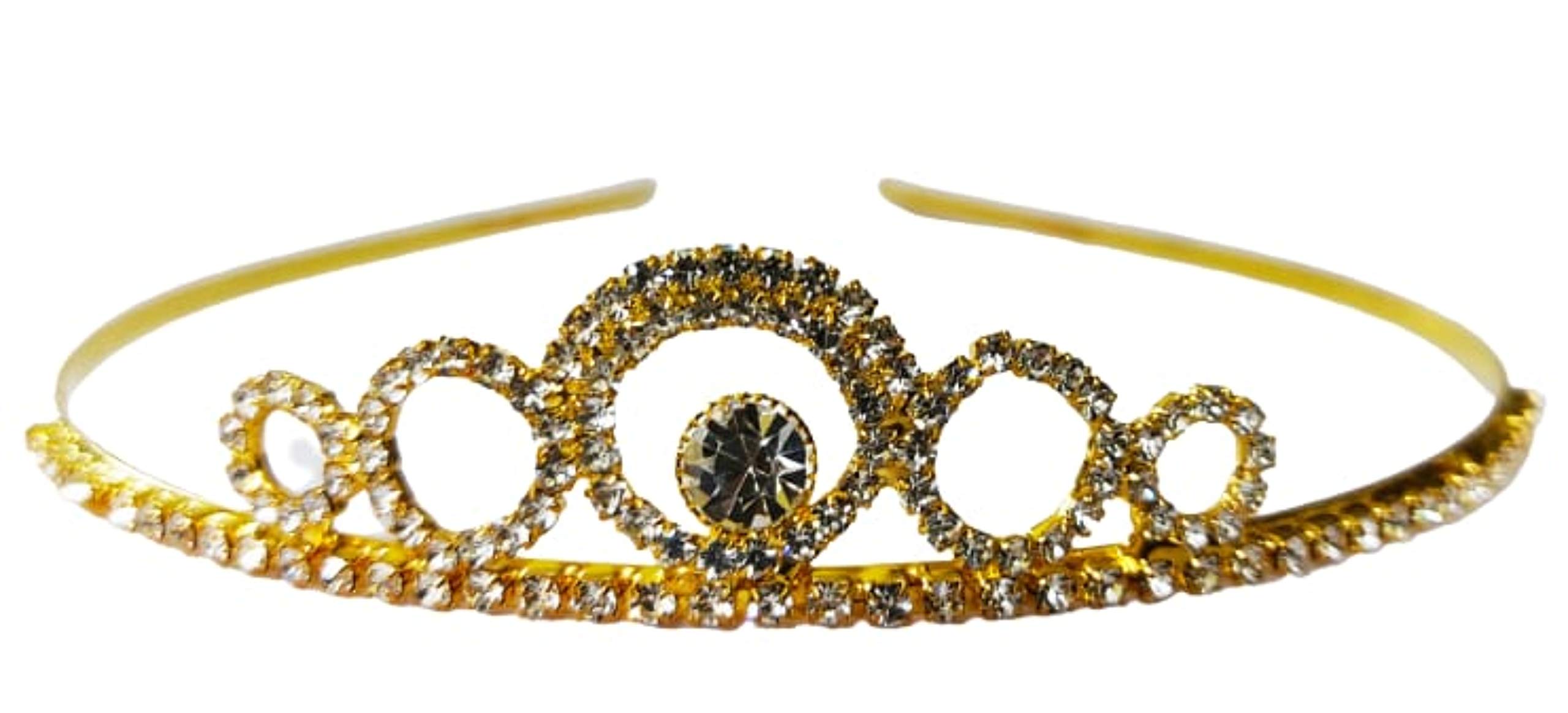 SIDDIVA Crown Tiara Queen Style Headbands/Hairbands For Girls/Women/Kids