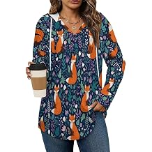 Women Modern Fit Long Sleeve Hoodie Tee Shirts Tops