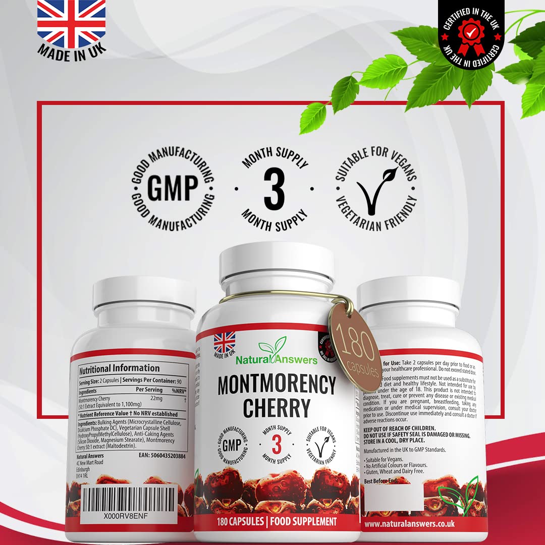 Montmorency Cherry - 90 High Strength Vegan Capsules Croatia
