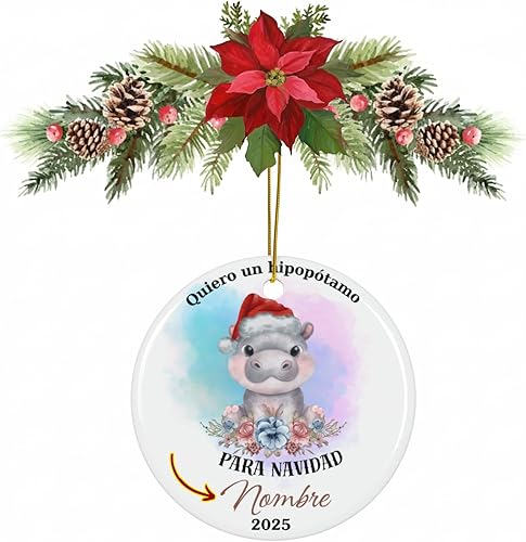 Miniatura 10 de Adornos de Navidad personalizados de cabra bebé, adornos para árbol de Navidad 2025, regalos para Navidad para niños, adorno de primera Navidad
