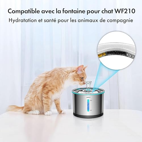 Miniatura 2 de NPET Filtros de repuesto prémium para fuente de agua para gatos WF050WF100WF210
