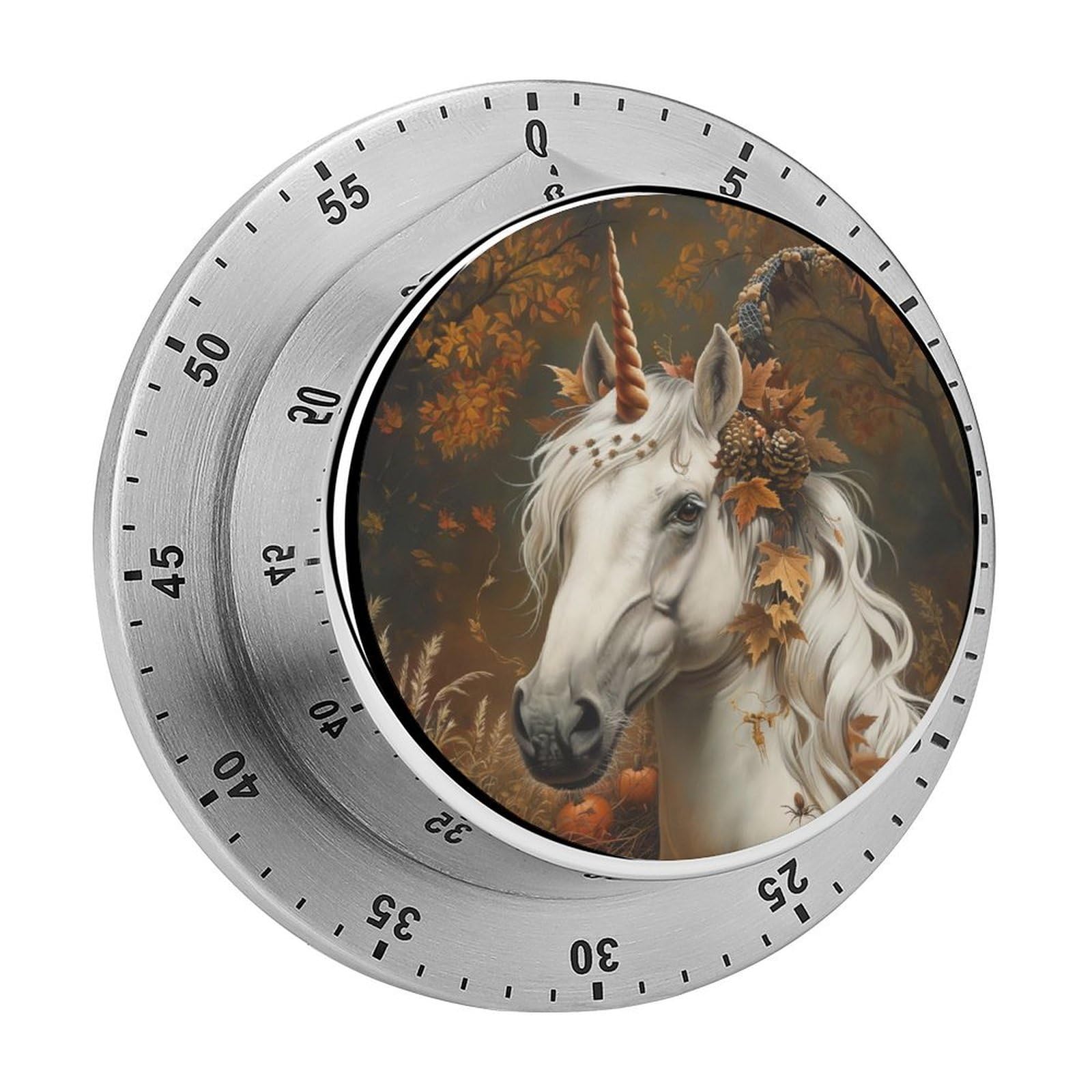 Unicorn Pumpkin Kitchen Timer Magnetic Countdown Countup Timer for Cooking Baking 8x8cm