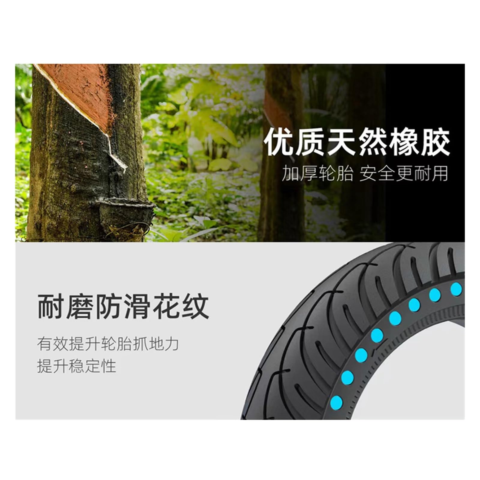 Neumático de Color de 8,5 pulgadas compatible con patinete eléctrico Xiaomi, neumático sólido M365 Pro 1S Pro2, repuesto delantero trasero, neumático de panal de 8,5"(Color:Yellow)