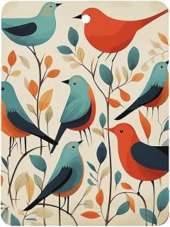 Flock Of Birds Car Air Freshener Hanging, Long Lasting Scented Car Aromatherapy Tablets, Square Fragrance Scented Cards for Vehicles, Bedroom, Wardrobe Black-style
