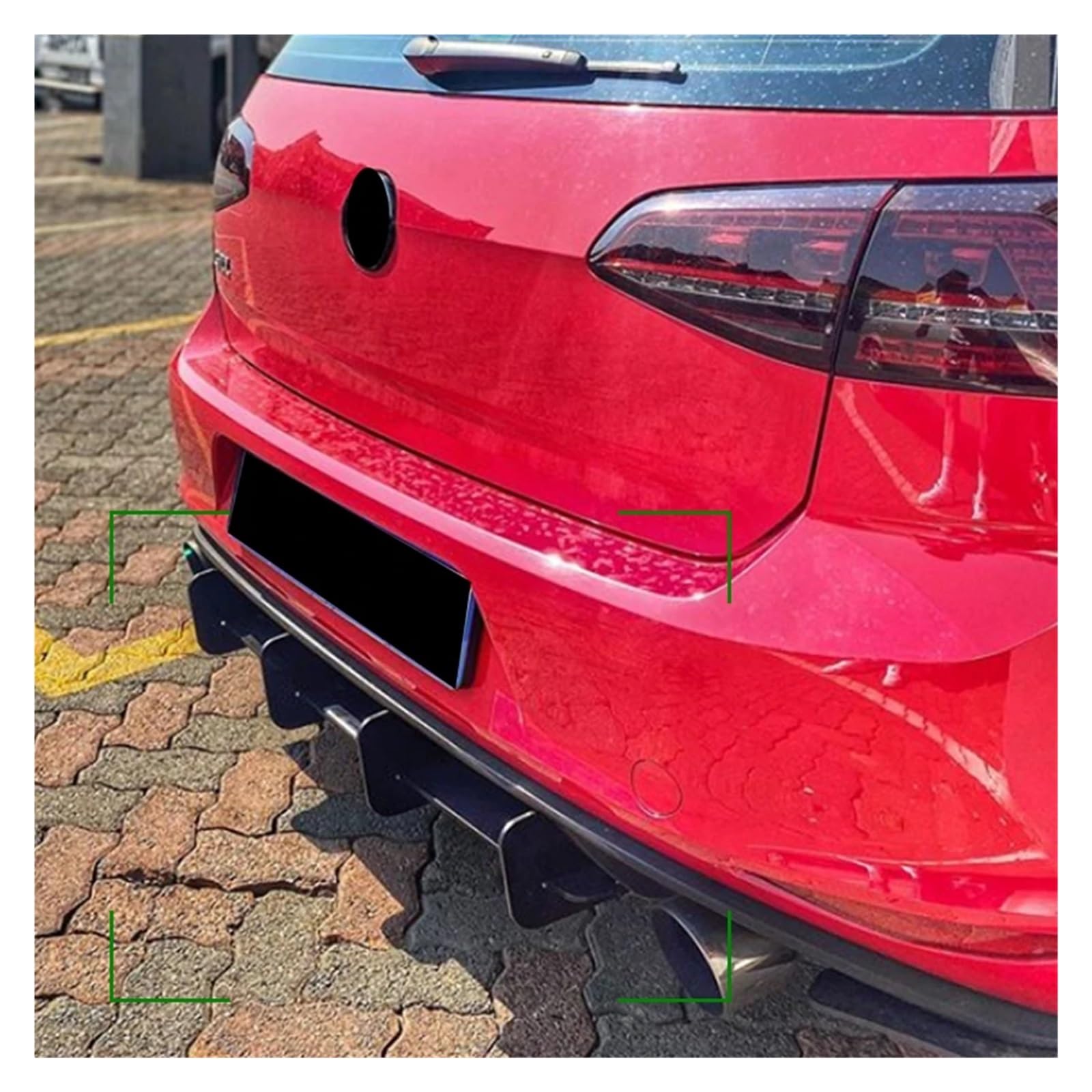 Dyfuzor tylnego zderzaka samochodu, splitter wargowy, pasuje do Volkswagena, Golfa 7 MK7 MK VII GTI 2014-2017, listwa wykończeniowa, spoiler, klapa bagażnika tylny dyfuzor podwozia samochodu