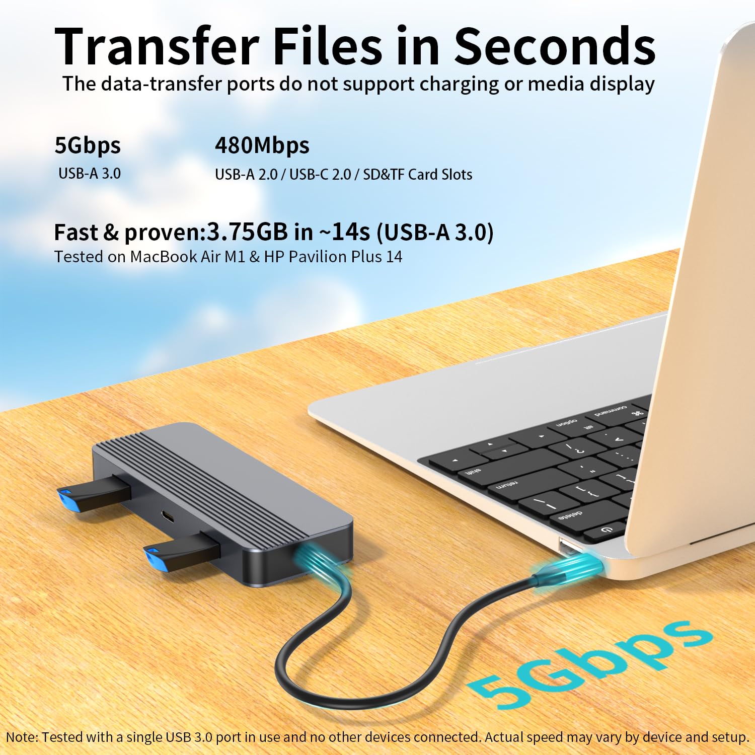Docking Station Dual Monitor per HP/Dell/Lenovo/MacBook, Adattatore Hub USB C con Dual HDMI 4K, Docking Station 8 in 1 per laptop, Dock USB C con USB 3.0, Ricarica PD, Lettore di Schede SD/TF