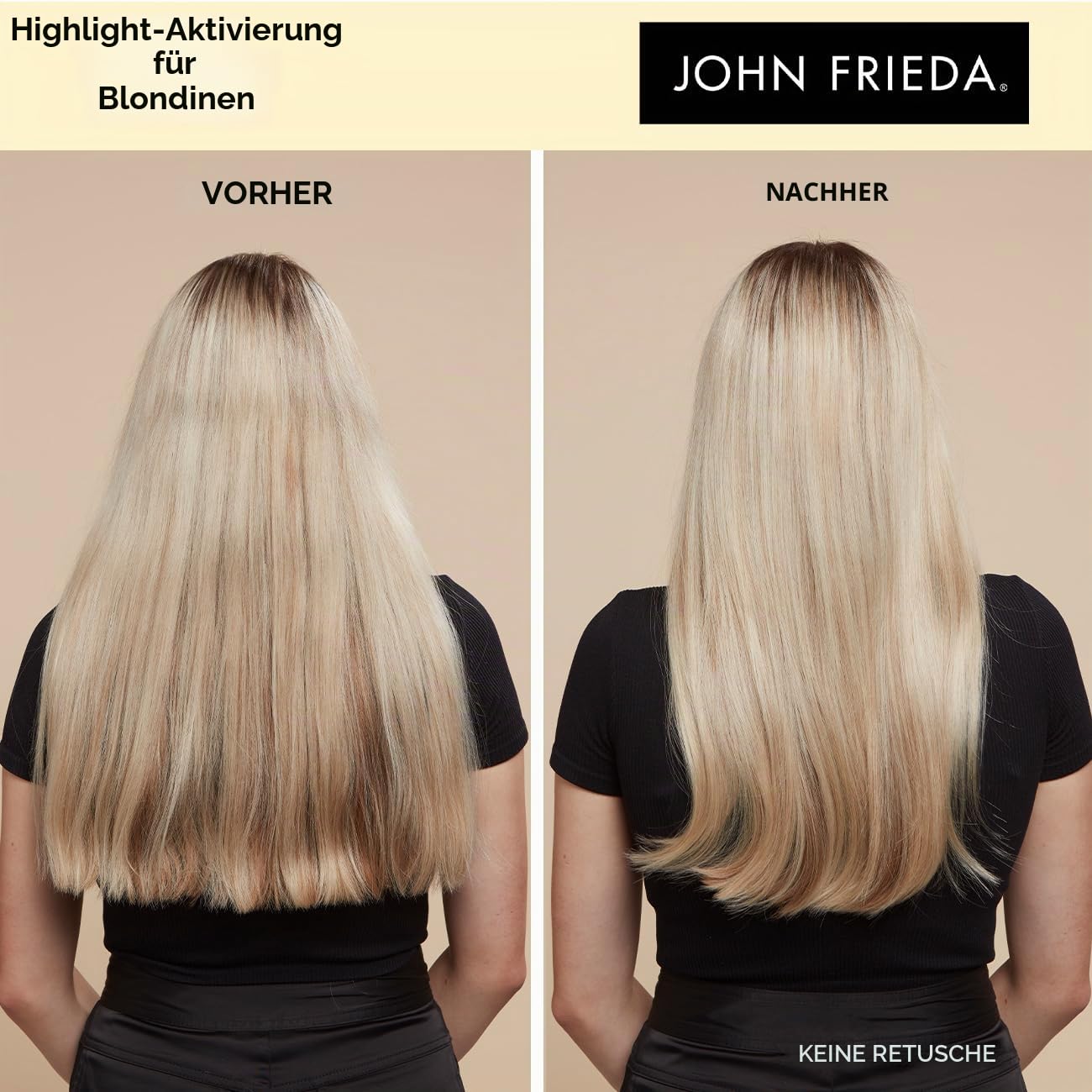 John Frieda Highlight Activating for Blondes Feuchtigkeitsspendendes Shampoo und Conditioner, 2 x 500 ml