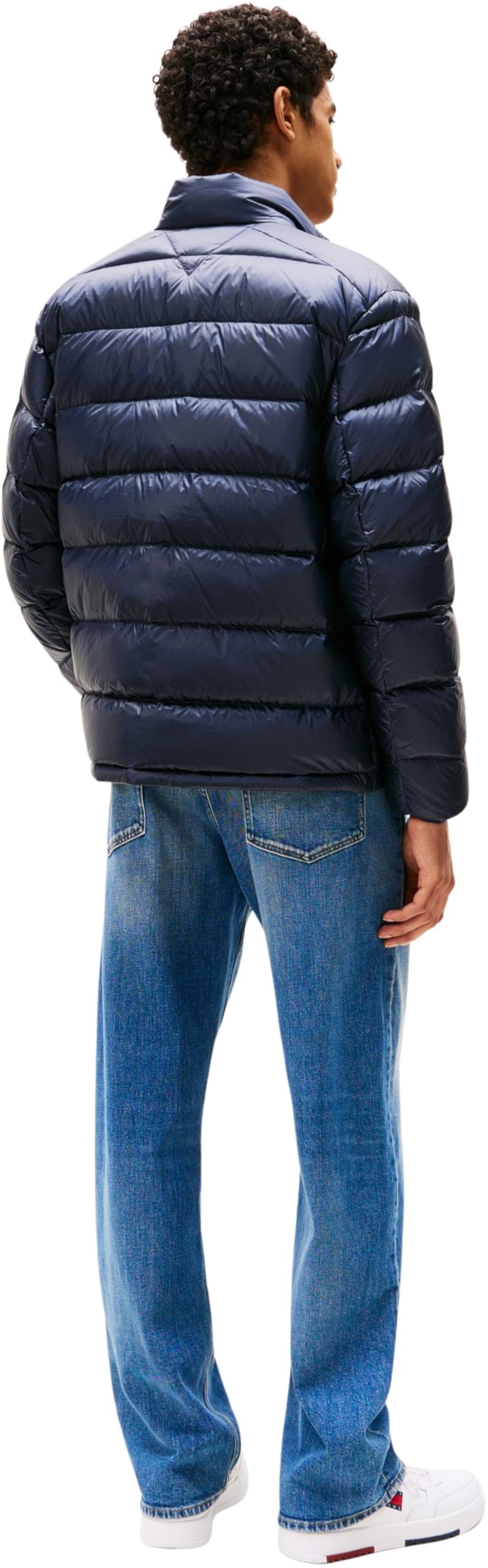 Tommy Jeans Męska kurtka puchowa, Niebieski (Dark Night Navy), M