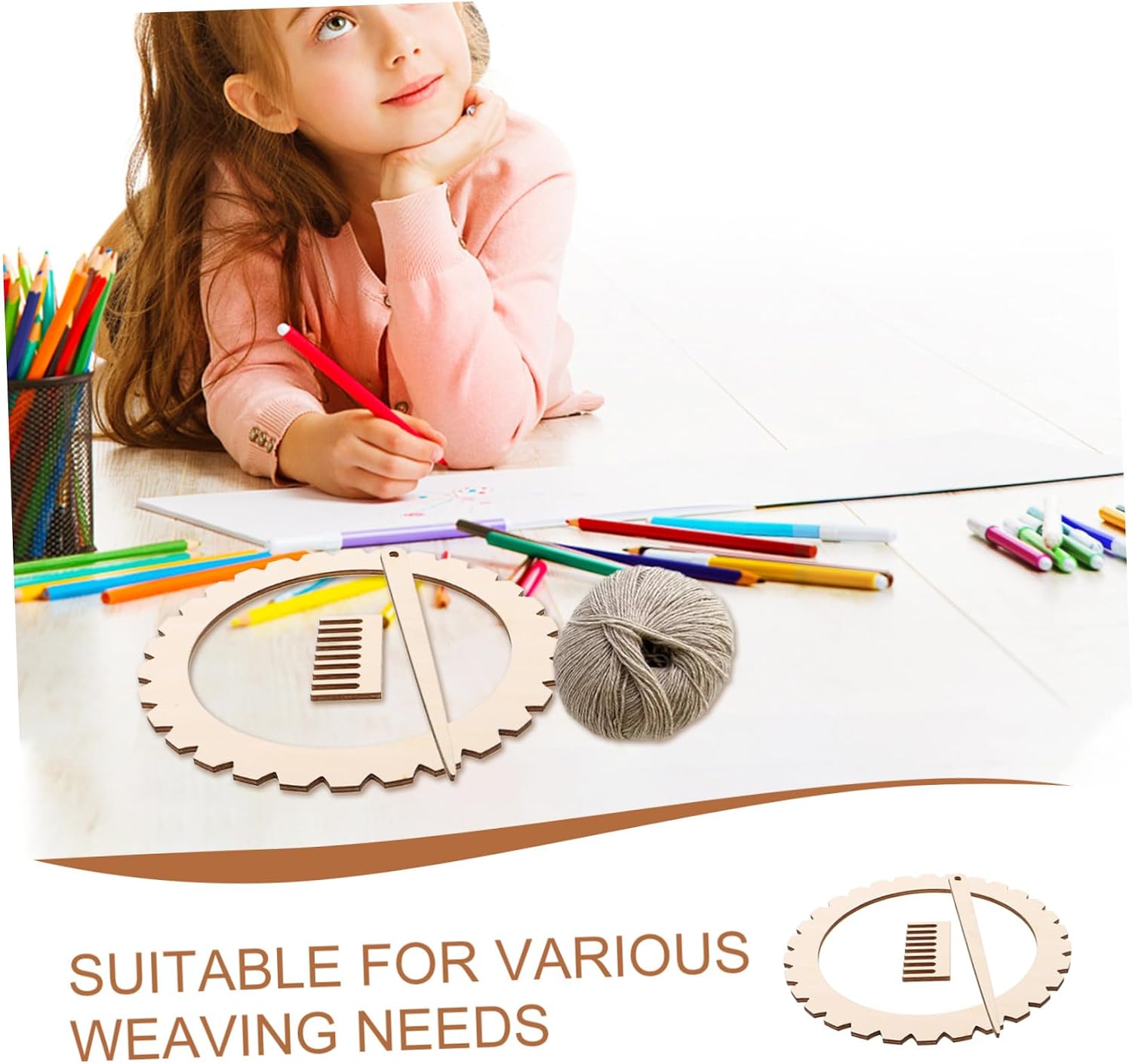 STOBOK 1set Crafting Weaving Board Hand Weaving for Projects Lightweight and Portable Handcraft Weave Tools for Knitting Enthusiasts and Creative Expressions