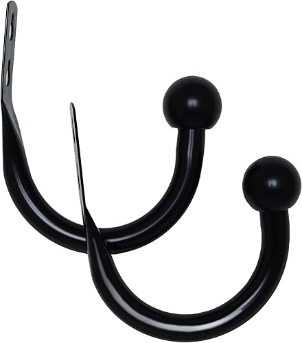 Miniatura 6 de Kenney 58723012 Classic Drapery Holdback, níquel satinado, paquete de 2