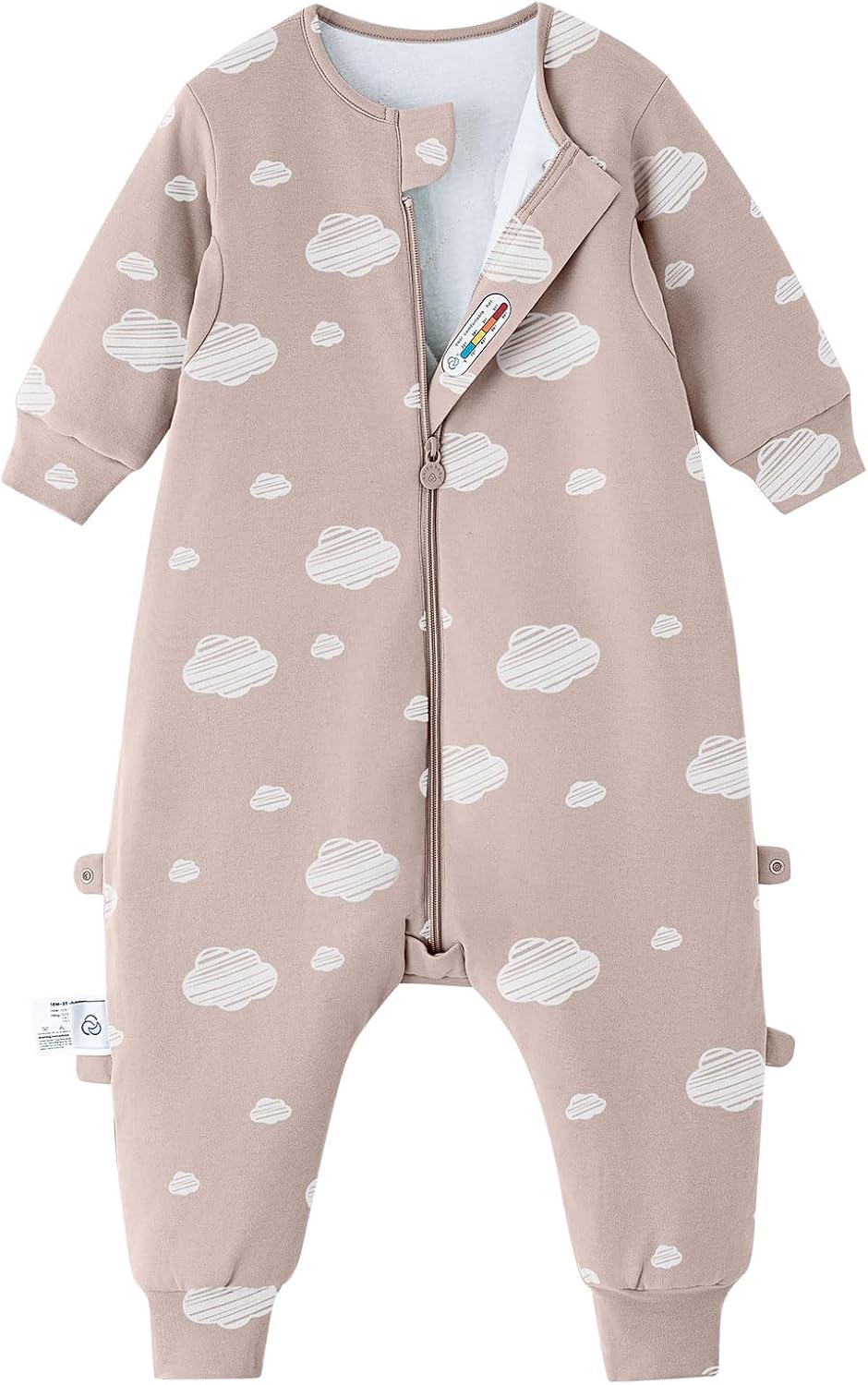 kaiya baby Unisex Toddler Sleep Sack with Feet, 2.5 Tog Baby Winter Sleep Sack Long Sleeve Gifts for Boys & Girls