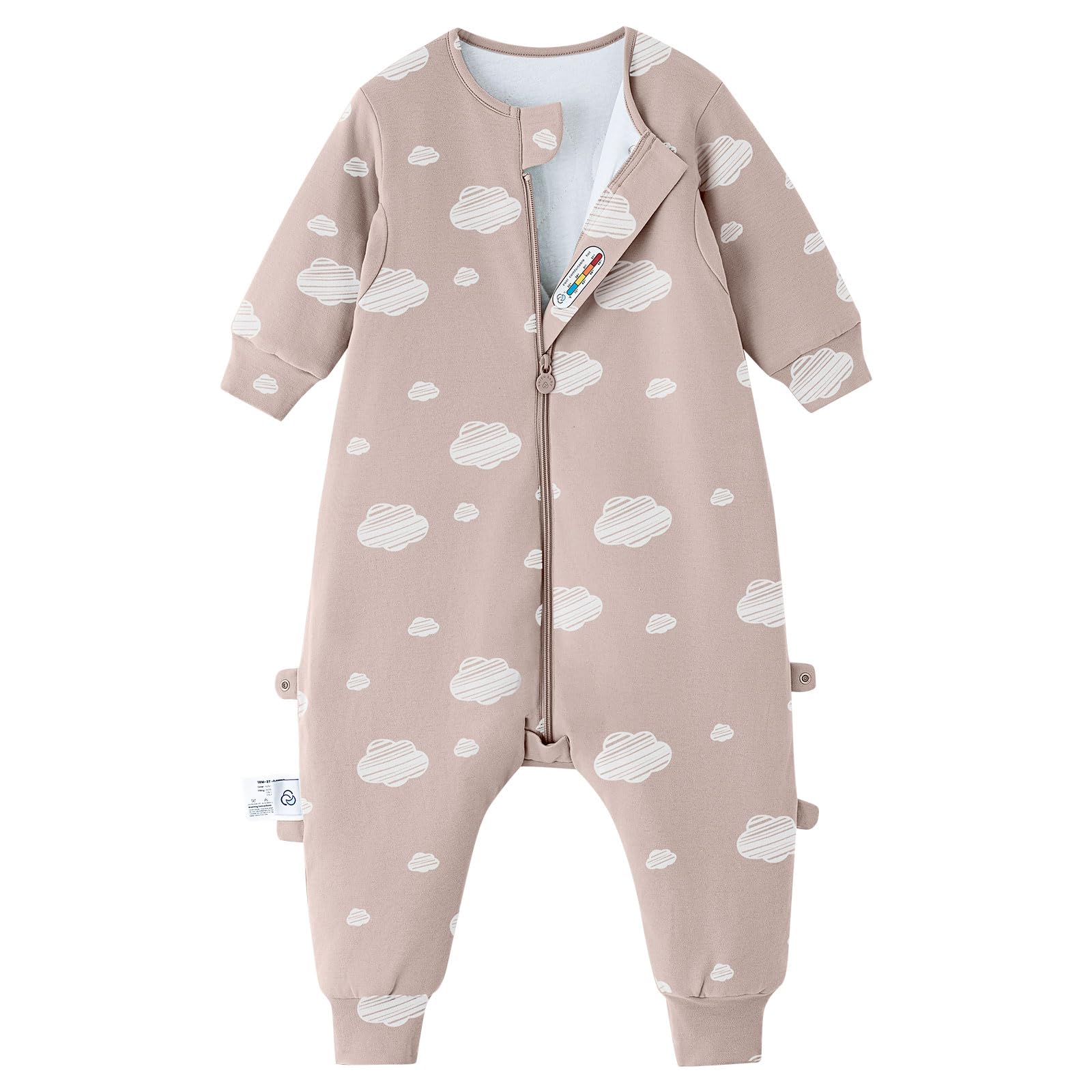 kaiya baby Unisex Toddler Sleep Sack with Feet 2 5 Tog Baby Winter Sleep Sack Long Sleeve Gifts