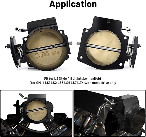Miniatura 11 de Cuerpo del acelerador de 3.622 in para LS1 LS2 LS6 LS3 LS LS7 SX LS 4 Tornillos Cuerpo del acelerador con sensores de posición del acelerador TPS