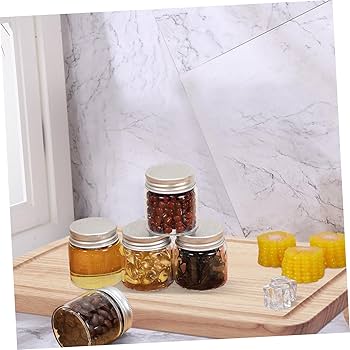 Amazon｜MOLUCKFU 20個小さなガラス瓶 ガラス密閉瓶 食品保存用ガラス