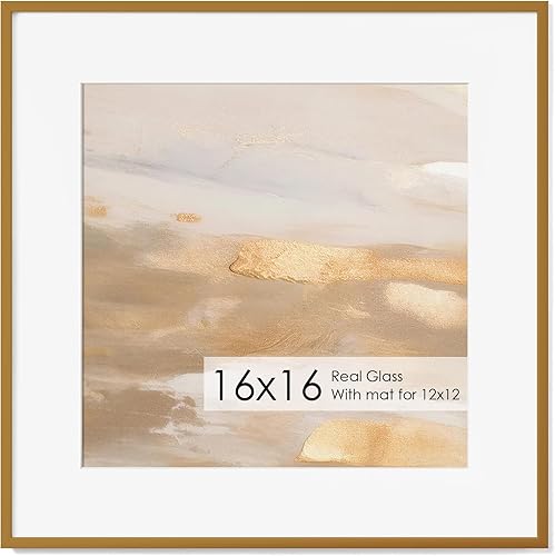 Miniatura 262 de Fun Memories Portarretratos de metal de 16 x 20 pulgadas con paspartú de 11 x 14 pulgadas, acabado de aluminio cepillado, parte delantera de vidrio